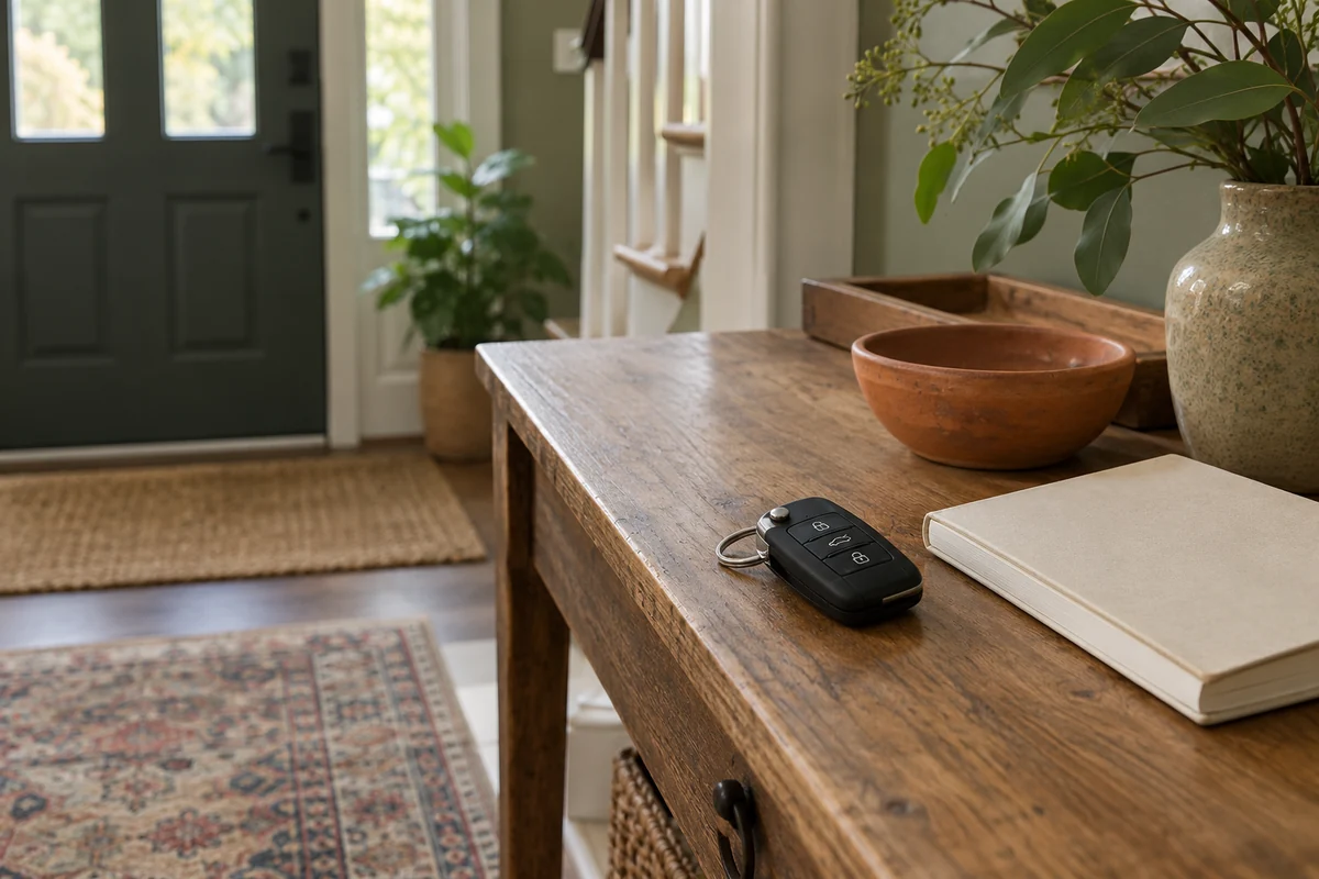 Representative car key table scene; not a documented local job